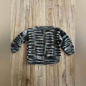 Striped Black and Brown Toddler Sweater